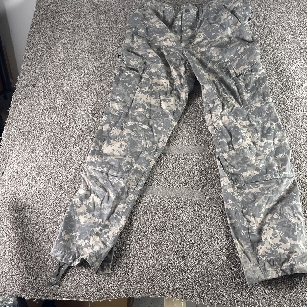 TRU-SPEC Men ACU Digital Camo Army Combat Uniform Cargo Pants Large Long